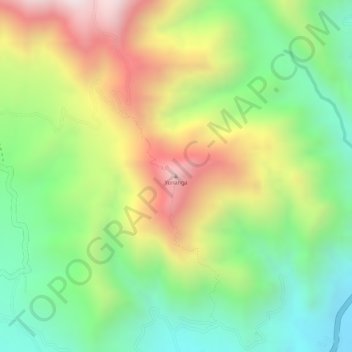 Carte topographique Malacatos, altitude, relief