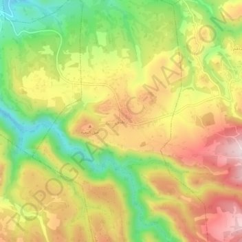 Carte topographique Zibqin, altitude, relief