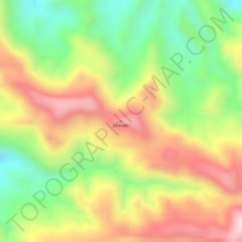 Carte topographique Cadaado, altitude, relief