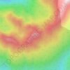 Carte topographique Love Hump, altitude, relief