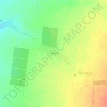 Carte topographique Klyuchevoye, altitude, relief