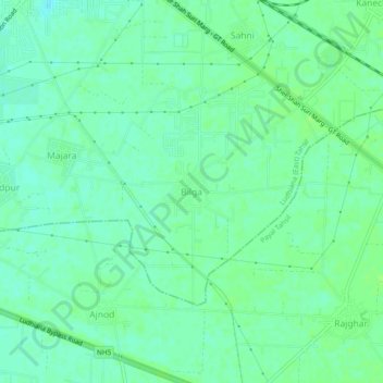 Carte topographique Bilga, altitude, relief