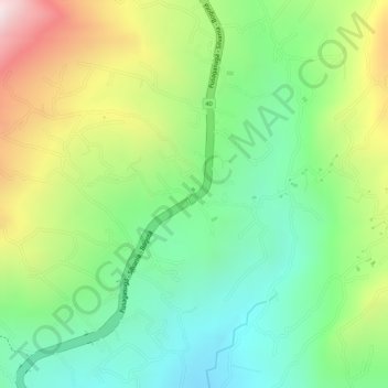 Carte topographique Azafranal, altitude, relief