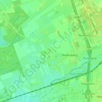 Carte topographique Kalenberg, altitude, relief
