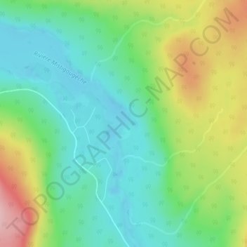 Carte topographique Le Trou à Eustache, altitude, relief