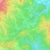 Carte topographique Ponzone, altitude, relief