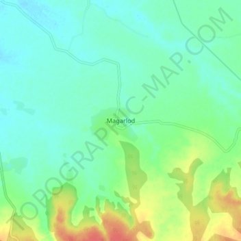 Carte topographique Magarlod, altitude, relief