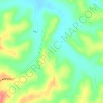 Carte topographique Lake Isabell Dam, altitude, relief