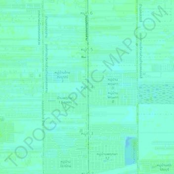 Carte topographique Mu 4, altitude, relief