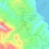 Carte topographique Εξάμπελα, altitude, relief