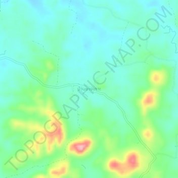 Carte topographique Ban Yang Ko, altitude, relief