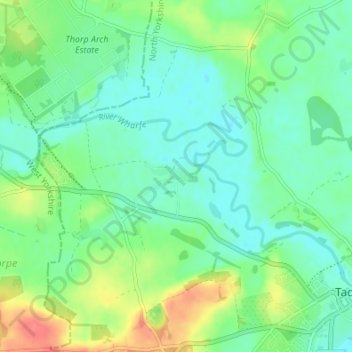 Carte topographique Newton Kyme, altitude, relief
