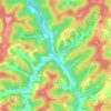 Carte topographique Core, altitude, relief
