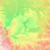Carte topographique Mai-Ndombe, altitude, relief