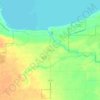 Carte topographique Brimley, altitude, relief