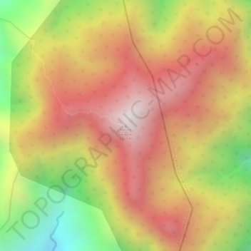 Carte topographique Mount Sicapoo, altitude, relief