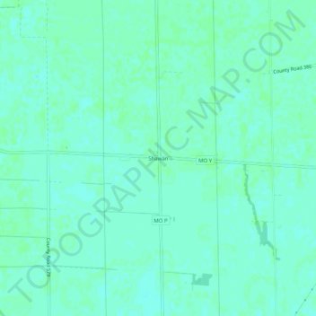 Carte topographique Shawan, altitude, relief