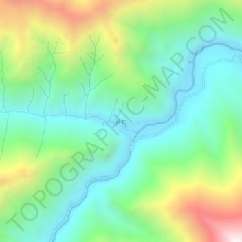 Carte topographique Pu, altitude, relief