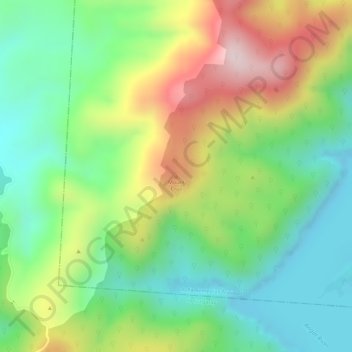 Carte topographique Mount Cruz, altitude, relief