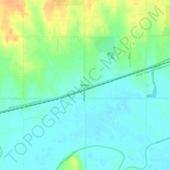 Carte topographique Richter, altitude, relief