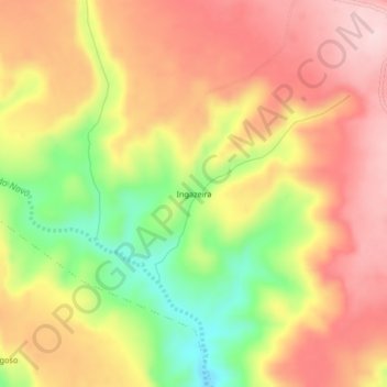Carte topographique Ingazeira, altitude, relief