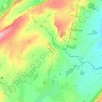 Carte topographique Plaish, altitude, relief