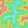 Carte topographique Kincaid, altitude, relief