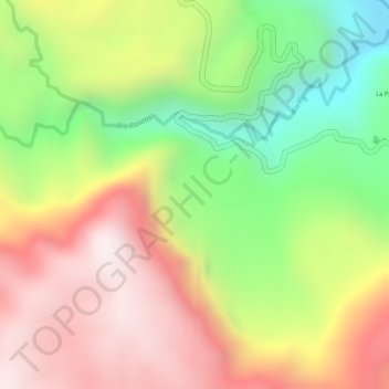 Carte topographique SANTA LETICIA, altitude, relief