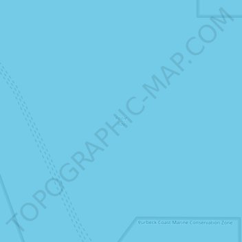 Carte topographique Poole Bay, altitude, relief