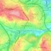 Carte topographique Worsbrough, altitude, relief