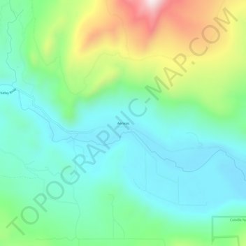 Carte topographique Aeneas, altitude, relief