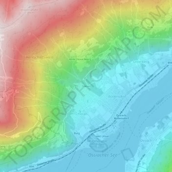 Carte topographique Tratten, altitude, relief