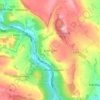Carte topographique Crich Carr, altitude, relief