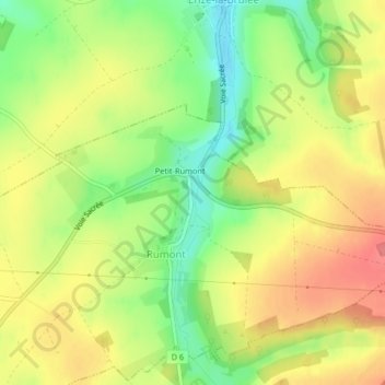 Carte topographique Saint-Hypolite, altitude, relief
