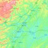 Carte topographique Xiangxi, altitude, relief