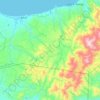 Carte topographique Godod, altitude, relief