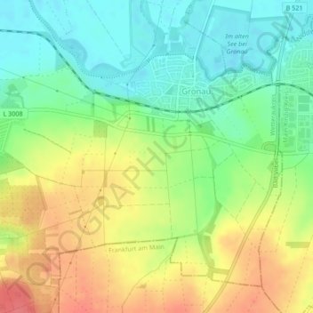 Carte topographique Auf der Flurscheid, altitude, relief
