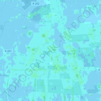 Carte topographique Südmentzhausen, altitude, relief