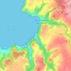 Carte topographique Roscoat, altitude, relief