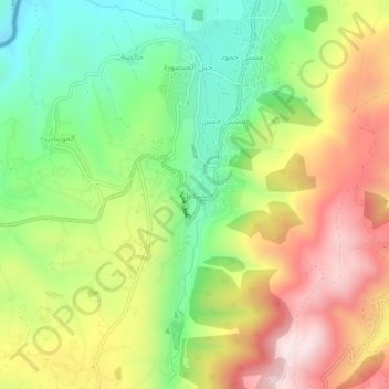 Carte topographique Shadra, altitude, relief