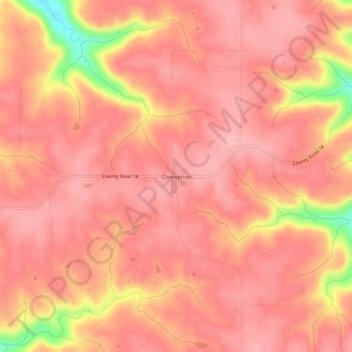 Carte topographique Conception, altitude, relief