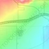 Carte topographique San Gorgonio Pass, altitude, relief