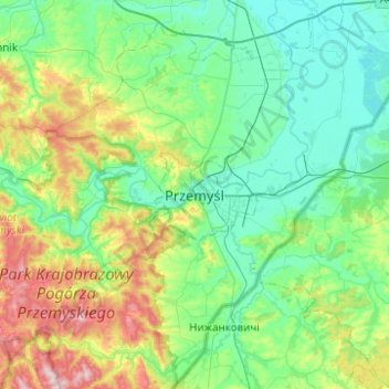 Carte topographique Premissel, altitude, relief