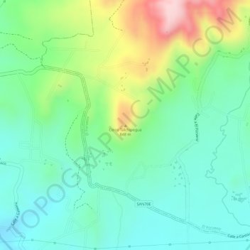 Carte topographique Cerro Talchipegua, altitude, relief