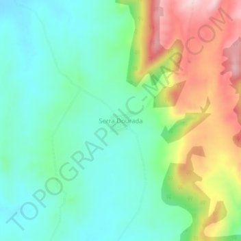 Carte topographique Serra Dourada, altitude, relief
