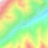 Carte topographique 发刁咀, altitude, relief