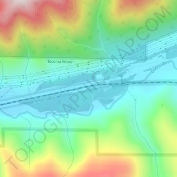 Carte topographique Lester, altitude, relief
