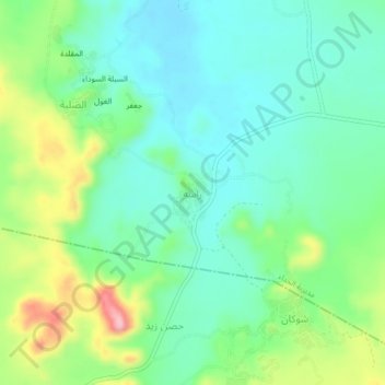 Carte topographique Rasah, altitude, relief