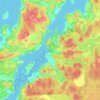 Carte topographique Teijo, altitude, relief