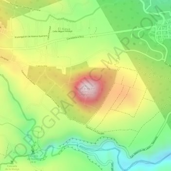 Carte topographique Cerro Acamalin (Cerro San Marcos), altitude, relief